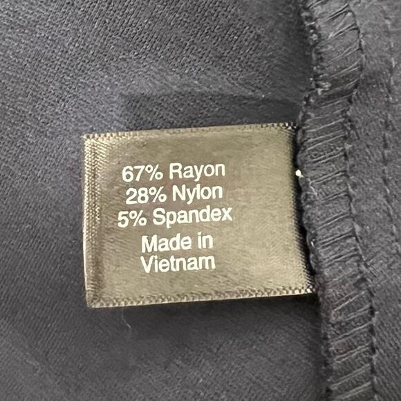 LANE BRYANT / navy blue military style open front blazer jacket / 28 - Picture 5 of 6